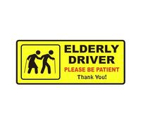 Funny Car Stickers Car Gifts for Men Women Funny Joke Birthday Gifts for Men Women Retirement Gifts Elderly Driver Please Be Patient