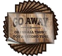 Funny Car Stickers Go Away Or I Shall Taunt You A Second Time Funny Sticker 10 Pcs Funny Hard Hat Stickers for Adults Car Sticker Dec(8X12CM)