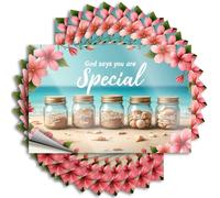 Funny Car Stickers God Says You are Special: A Beach Jar Collection Stickers 10Pcs Funny Sticker Car Accessories(12X18CM)