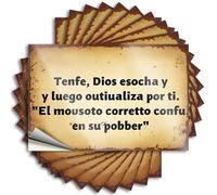 Funny Car Stickers God's Plan: A Confused Mouse in Its Pobber Stickers 10Pcs Brand Stickers Vintage Bar Decor(6X9CM)