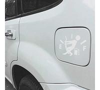 Funny Car Stickers High Gas Consumption Decal Fuel Gage Empty Stickers Fit Car, Trucks, Motorcycle, SUV (White)