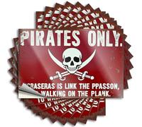 Funny Car Stickers Jolly Roger: Pirates Only Stickers 10Pcs Funk Around and Find Out Sticker Funny Stickers(8X12CM)