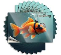 Funny Car Stickers Mindset is Everything, Even for A Fish! Stickers 10Pcs Man Cave Sign Decor Bumper Sticker(8X12CM)