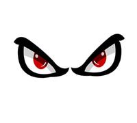 Funny Car Stickers - Waterproof Decals Peel And Stick | Reflective 3D Simulation Graphics for Car Decorations Fresh Shark Eye Vinyl for Truck P