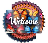 Funny Car Stickers Welcome to The World of Colorful Butterflies Stickers 10Pcs Funk Around and Find Out Sticker Funny Stickers(6X9CM)