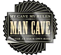 Funny Car Stickers Wrning Enter at Your Own Risk Funny Sticker 10 Pcs No Stupid People Sign Sticker Box(6X9CM)