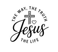 Funny Car Window Stickers Black Jesus The Way The Truth The Life Decals