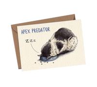 Funny Card Apex Predator ZZzz - Designed and Printed in the UK