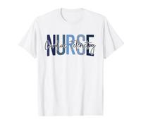 Funny Cardiac Telemetry Nurse Day and Nurse Week Nursing Value Graphic T-Shirt, Men, White, S