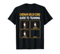 Funny Cardigan Welsh Corgi Guide To Training Dog Obedience T-Shirt