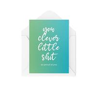 Funny Cards Congratulations Graduation Day Clever Little Student Graduate Greeting Card Witty Humour Laughter Banter Joke Fun CBH95