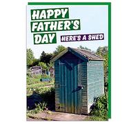 Funny Cards for Dad - Funny Fathers Day Card - Dad Cards - Funny Fathers Day Card - Here's a Shed - Dean Morris Cards
