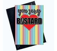 Funny Cards You Sexy B*stard Valentines Christmas Birthday Card Boyfriend PC1025