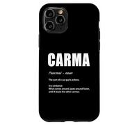 Funny CARMA Definition for Car Enthusiasts and Race Car Fans Case for iPhone 11 Pro