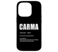 Funny CARMA Definition for Car Enthusiasts and Race Car Fans Case for iPhone 14 Pro