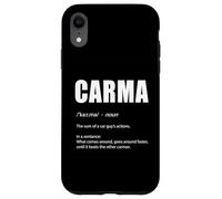 Funny CARMA Definition for Car Enthusiasts and Race Car Fans Case for iPhone XR