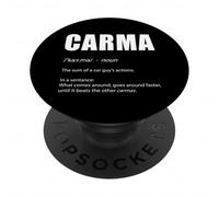 Funny CARMA Definition for Car Enthusiasts and Race Car Fans PopSockets Adhesive PopGrip