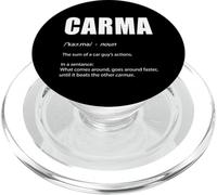 Funny CARMA Definition for Car Enthusiasts and Race Car Fans PopSockets PopGrip for MagSafe
