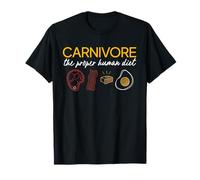 Funny Carnivore Diet "The Proper Human Diet" T-Shirt