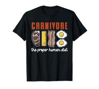 Funny Carnivore Diet "The Proper Human Diet" T-Shirt