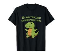 Funny Carnivorous T-Rex Dino Cartoon Graphic Jurassic Humor T-Shirt