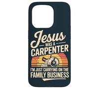 Funny Carpenter Jesus Woodworking Christian Maker Carpentry Case for iPhone 15 Pro