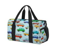 Funny Cars Sport Duffel Bags for Kids Girls Boys Women Men Cute Cars Overnight Weekender Travel Bag Tote Carry Gym Casual Duffel Bags