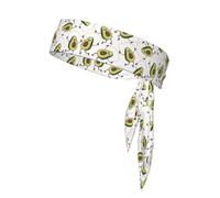Funny Cartoon Avocados Sports Head Tie Beach Summer Tropical Tie Sweatband Headband Men Women Elastic Moisture for Running