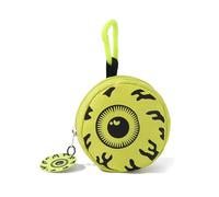 Funny Cartoon Big Eyed Monster Universal Coin Purse Key Chain Earphone Storage Bag Hanging Pendant Small Round Change Holder Pouch Change Purse