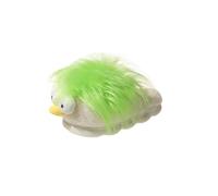 Funny Cartoon Bird Plush Slippers with Green Hair Warm Fluffy House Slipper for Women and Men Winter Indoor Shoes Soft Cotton Footwear with Cozy Anti-Slip Thick Sole for Home