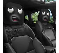 Funny Cartoon Car Headrest Covers,Cute Eyes Car Seat Head Rest Protector,Spooky Cars Seat Covers, Auto Interior Accessories Decoration for Cars Trucks for Halloween Christmas