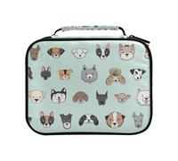 Funny Cartoon Dog Faces Colored Pencil Bag Large Capacity Pencil Case for Colouring Pencils Pen Bag Marker Organizer