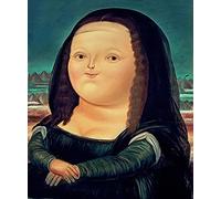 Funny Cartoon Fat Mona Lisa Poster Funny Painting Funny Poster Funny Mona Lisa Wall Art Prints Nordic Living Room Bedroom Cuadros Salon Tableaux Decor I03208