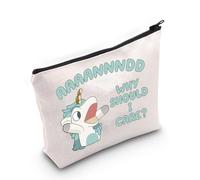 Funny Cartoon Inspired Makeup Bag Blue Character Gift for Animation Lover (AAAA Bag EU)