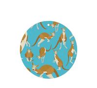 Funny Cartoon Kangaroo Zoo Round Shape Car Air Freshener Hanging, Home, Office | Christmas Stocking Filler for Men Dad