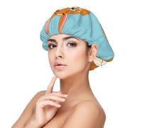 Funny Cartoon Kangaroo Zoo Satin Bonnet Silk Bonnet, Hair Bonnet For Sleeping, Soft Double Layer Silk Sleeping Cap Hair Wrap For Women Natural Hair Curly Hair Braided Hair Long Hair
