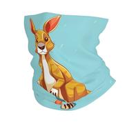 Funny Cartoon Kangaroos Zoo Neck Gaiter Quick Drying Headscarf Multifunctional Facial Covering For Yoga Climbing Sports 25X50Cm