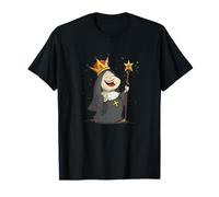 Funny Cartoon King Nun Costume with Crown T-Shirt
