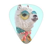Funny Cartoon Llama Guitar Paddle Set Of 12, Suitable For Guitar, Yukri, 3 Thicknesses