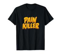 Funny Cartoon Pain Killer Emblem T-Shirt