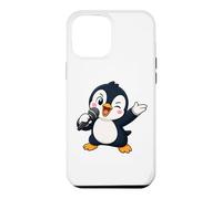 Funny Cartoon Penguin Singer Karaoke Fun Case for iPhone 12 Pro Max
