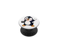 Funny Cartoon Penguin Singer Karaoke Fun PopSockets Adhesive PopGrip