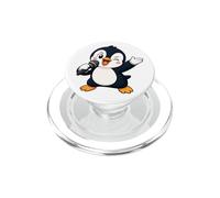 Funny Cartoon Penguin Singer Karaoke Fun PopSockets PopGrip for MagSafe