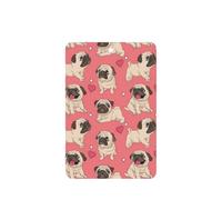 (Funny Cartoon Pug Puppy Dog) Printed Paper Car Air Freshener Lavender Scented Hanging Odor Remover 10/40/100 Pcs for Vehicle Home Closet Wardrobe - Rectangle