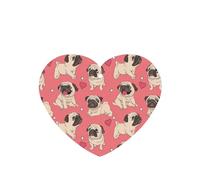 Funny Cartoon Pug Puppy Dog Printing 10 Pcs Car Air Freshener Fragrant Sheets,Car Hanging Accessories With Strings For Decor