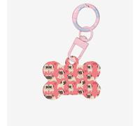 Funny Cartoon Pug Puppy Dog Printing Acrylic Dog Bone Ornament,Dog Tags Personalized Pet Ornament, Key Chain Bone Shaped Id Tags