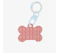 Funny Cartoon Pug Puppy Dog Printing Bone Shape Dog Tags Double Sided Personalized Pet Pendants for Dogs and Cats