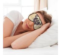 Funny Cartoon Pug Puppy Dogs Print Soft Eye Mask for Sleep Mask Sleep Eye Mask for Women Men Sleeping Sleeping Travel