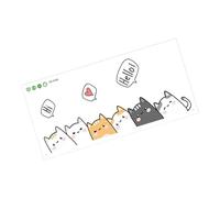 Funny Cartoon Stacked Cats Pattern Peeling and Stick Door Decal for Children Bedroom PVC Wall Sticker Home Decoration Animal Wall Decal for Children