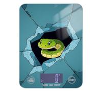 Funny Cartoon Wall Snake Blue Easy Clean Food Scale Travel 11lb/0.18oz, 5kg/5g Small Digital Scale Grams with 4 Unit for Baking Keto Cooking (Batteries not Included)